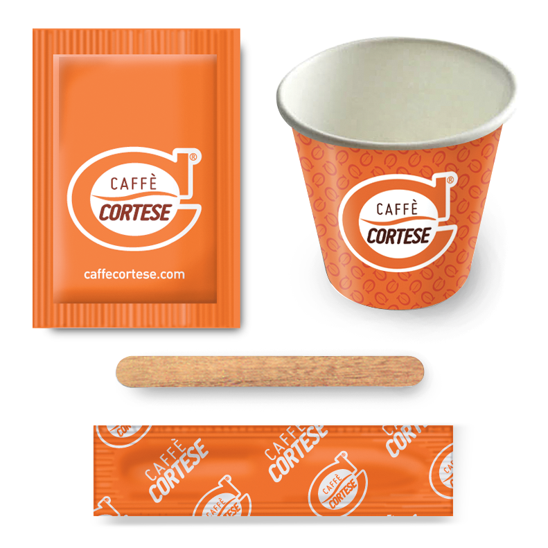 cortese-caff-papierbecher-set-150-teilig-mit-zucker image 2