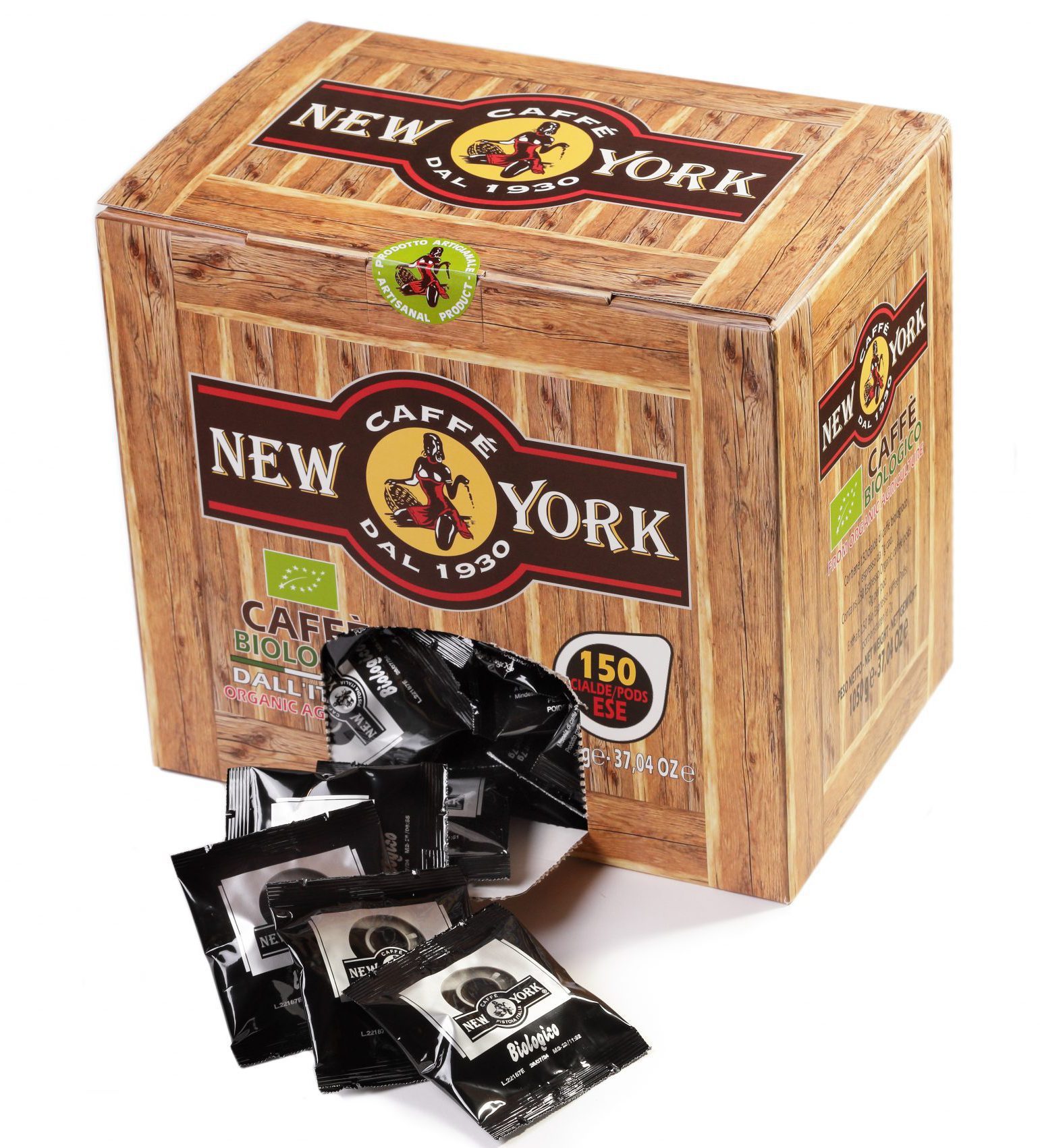 caff-new-york-bio-kaffee-pads-150-st-ck-vorratspack image 1