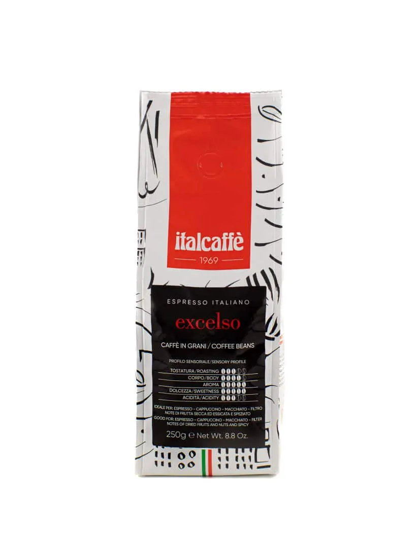 italcaff-linea-bar-excelso-kaffeebohnen-12x250-g-set image 1