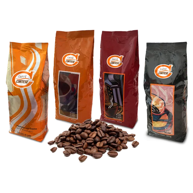 cortese-caff-grani-bar-kaffeebohnen-probierset-4-kg-4x1-kg image 1