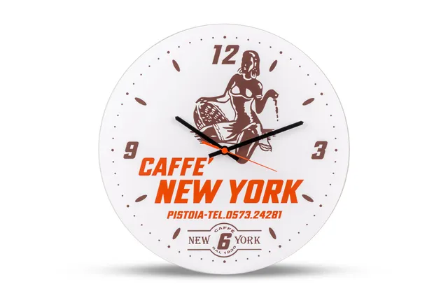 caff-new-york-wanduhr-40cm-kaffee-deko image 1