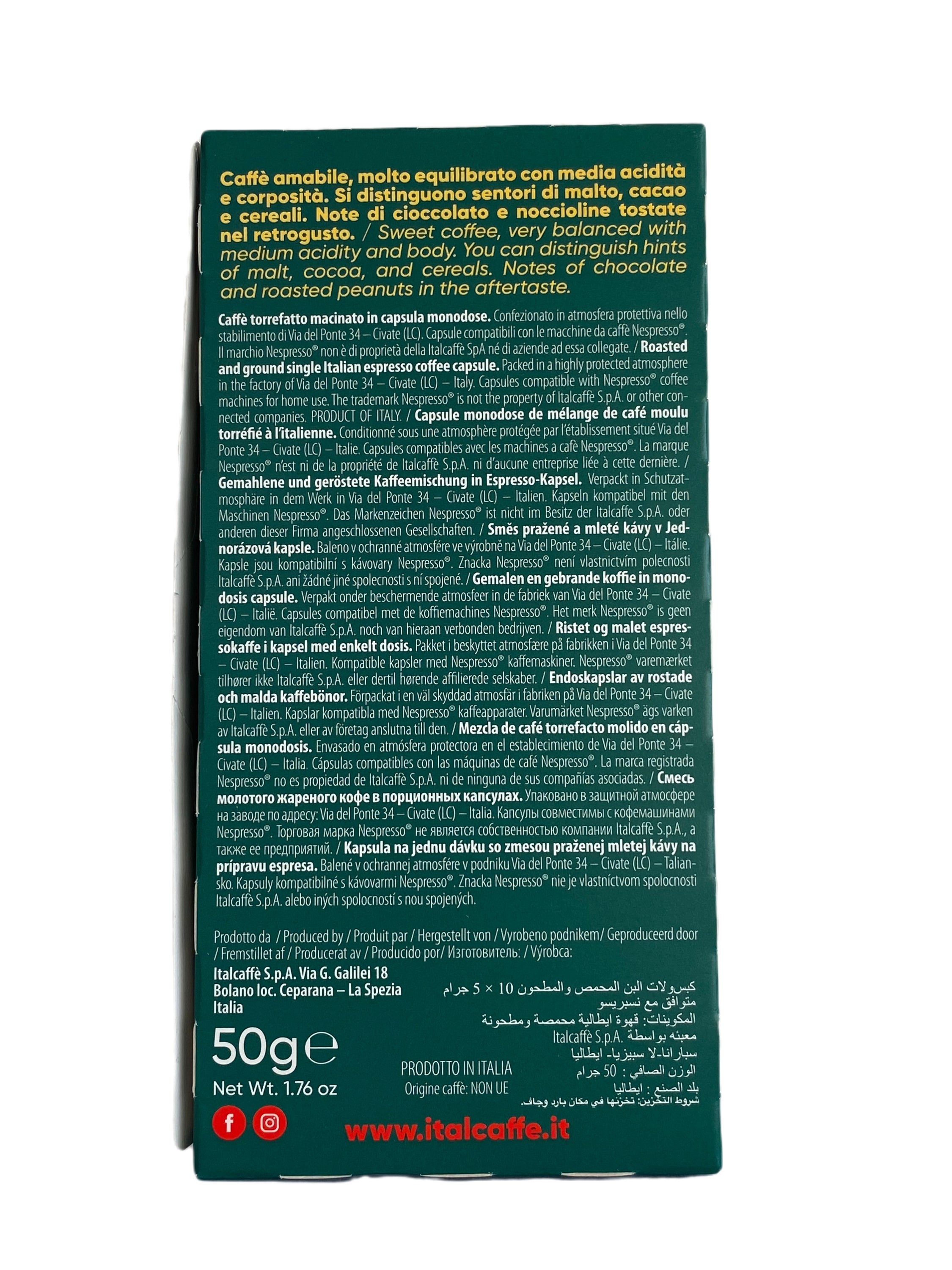italcaff-arabica-brasile-nespresso-kapseln-100-st-aluminium image 5