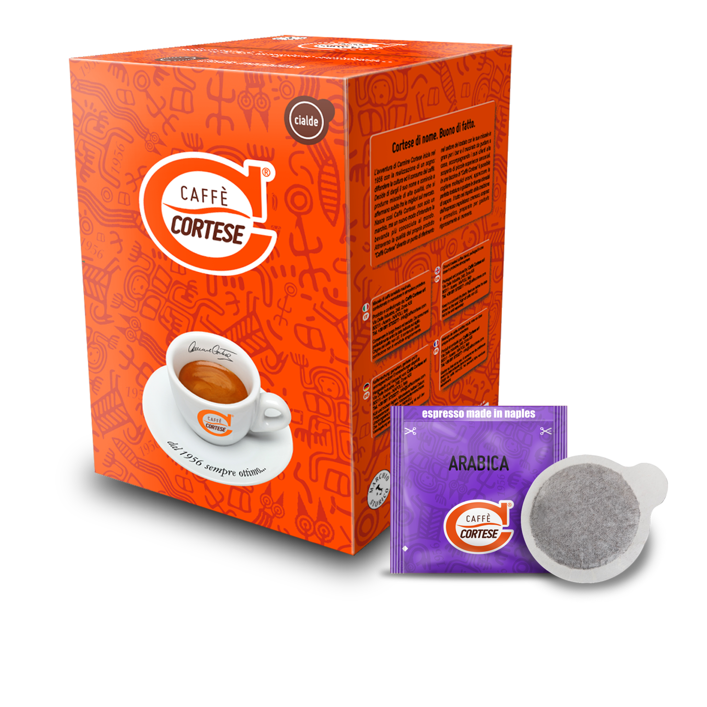 cortese-cialde-ese-44-kaffeepads-arabica-50-pads-kompostierbar image 2
