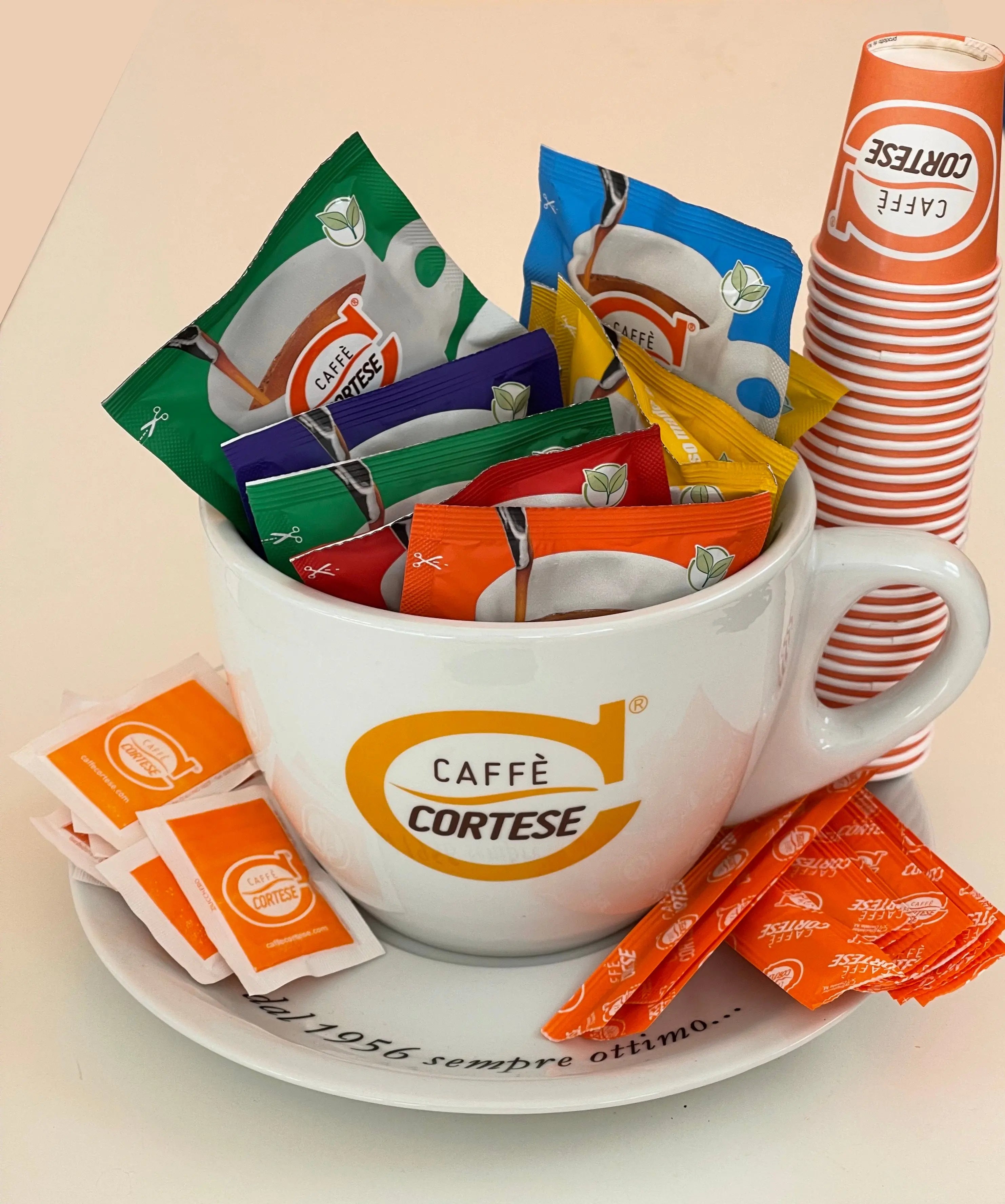 cortese-caff-tazzona-zuckerschale-keramik-mit-teller image 4