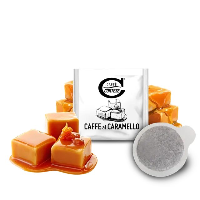 cortese-caff-ese-pads-karamell-kaffeepads-15-pads-aromatisiert image 1
