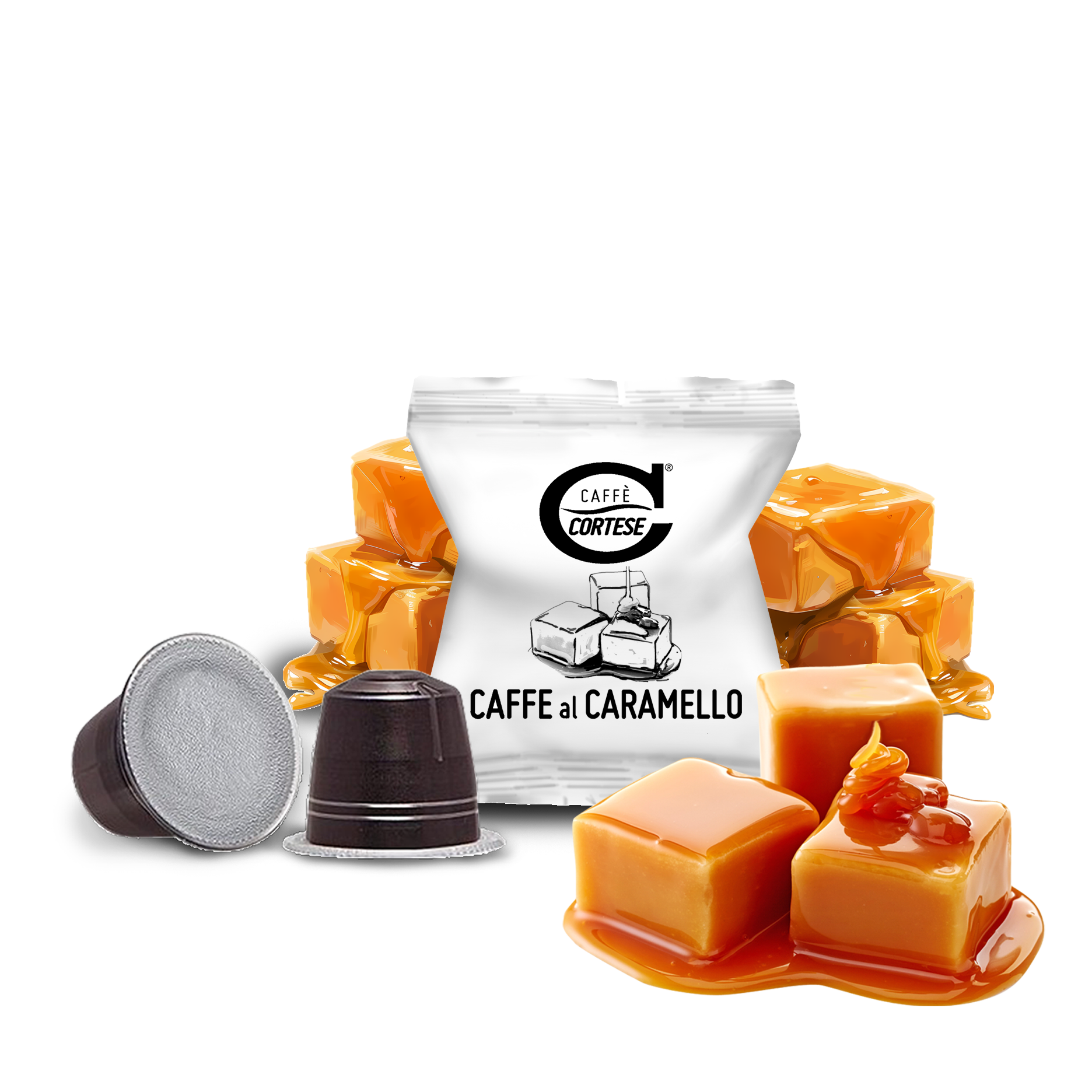 cortese-caff-nespresso-kapseln-karamell-10-kapseln-mild image 1